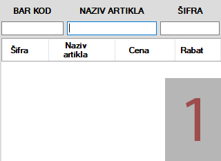Izbor artikla Izbor artikla