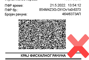 QR kod ne sme da bude pravougaonog oblika QR kod ne sme da bude pravougaonog oblika