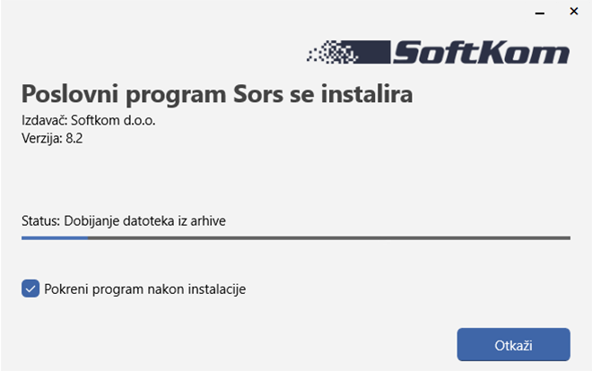 Instalacija programa Sors Instalacija programa Sors