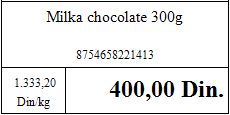 Nalepnica sa cenom 9 redova sa 3 nalepnice u redu na A4