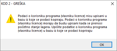 Upozorenje kod 2