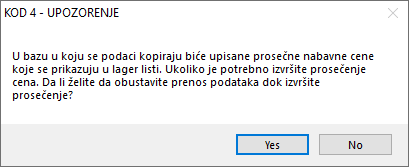 Upozorenje kod 4