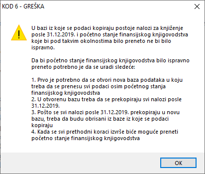 Upozorenje kod 6