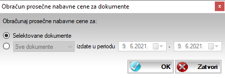Obračun prosečne nabavne cene metodom prosečenja posle svake kalkulacije Obračun prosečne nabavne cene metodom prosečenja posle svake kalkulacije